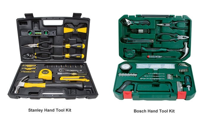 Stanley vs Bosch Hand Tool Kit