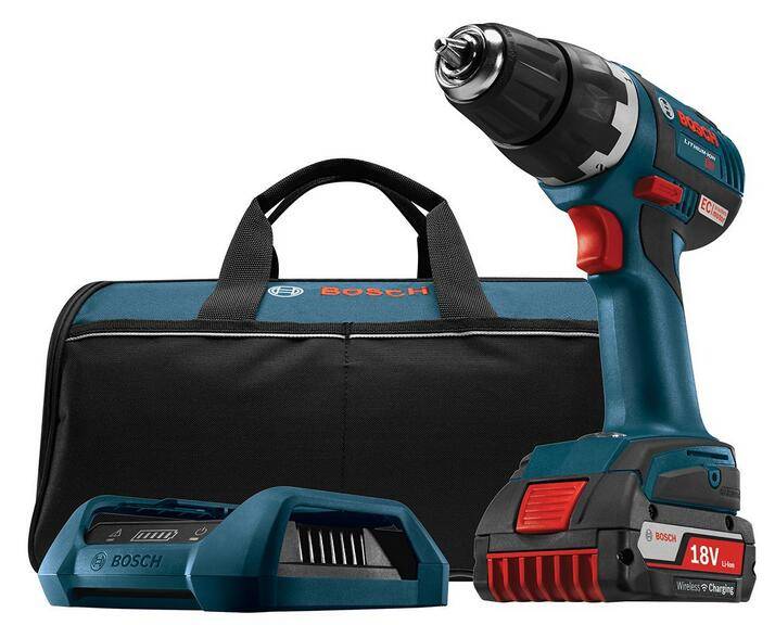 Bosch DDS182WC-102 18-Volt Lithium-Ion Wireless Charging Kit with Brushless Drill