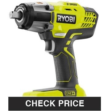 Ryobi P261 Cordless Impact Wrench For Lug Nuts