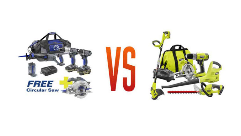 Kobalt Vs Ryobi Lawn Mower and Miter Saw and String Trimmer and Drill Tool Review