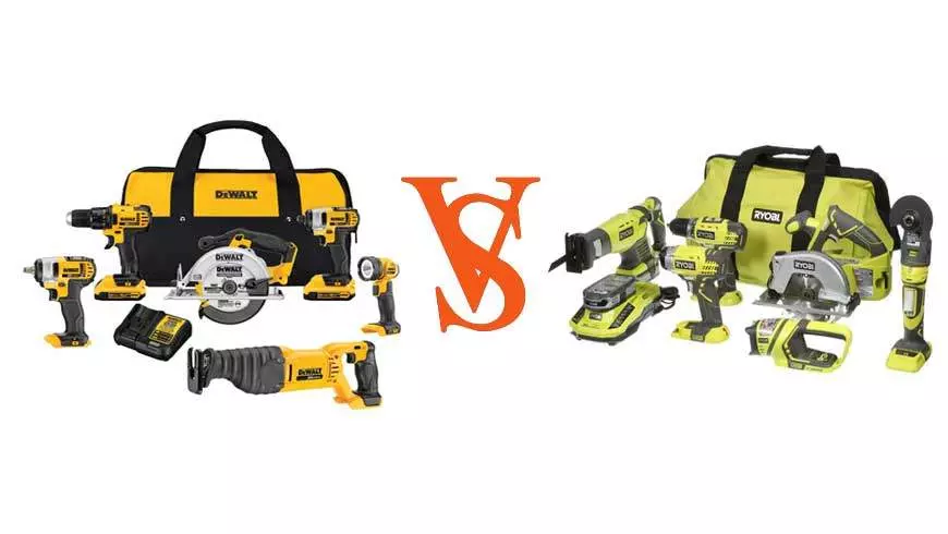 Ryobi vs dewalt
