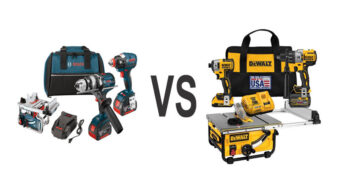 Bosch vs Dewalt – Hammer Drill and Impact Driver and Table Saw Comparison
