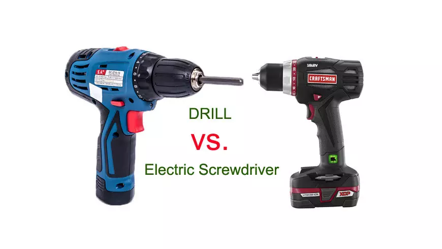 Electric screwdriver vs drill
