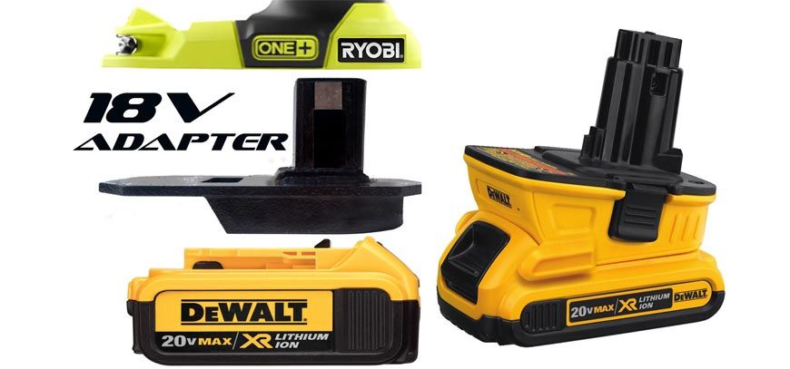 Power Tool Battery Adapter: To Different Voltage & Type And Brand Of Power Tools Each power tool battery adapter offers, it makes it possible to enjoy working with various brand's tools, like dewalt, milwaukee, makita, ryobi and bosch etc. Like dewalt 18 to 20 volt adapter You can use some of the older XRP or NANO tools with this adapter along with different battery types. The adapter also changes its voltage power enabling you to work with various tools without having to change the battery. A power tool battery adapter is not new to people who love creating and designing various DIY objects. These devices are used with electrical cordless equipment that does not have internal components to give out the required voltage for it to operate. Attaching these battery adapters to such electrical cordless devices gives them the required power to perform various tasks. Some of this tools include a power saw, a drill among others.   What is the purpose of a power tool battery adapter? The first purpose of a power tool battery adapter is to provide voltage compatibility to devices that are not voltage compatible. These battery adapters are able to convert the voltage power of these cordless devices either enabling you to use them for various function in construction activities or simply fixing some items. Second, most voltage compatible devices make it impossible to use certain tools. However, with a power tool battery adapter, you can use battery adapters that enable you to use certain tools by converting the battery power. These power tool battery adapters make it easy for anyone to enjoy working on various projects since they make the tools fast and strong. In this article, the battery devices are split into two sections namely battery adapters with a voltage range and adapters that allow different tools.   Adapters to different voltage & battery type These power tool battery adapters have various voltage range making them efficient for use even with tools that require high voltage output. It does not matter what tool it is, you can still use a battery adapter. 1. Dewalt 18v to 20v adapter https://amzn.to/2Jrmg4K The Dewalt 18v to 20v adapter is a power tool battery adapter that is the future when it comes to cordless tools unlike others in the market. Dewalt has years of experience when it comes to creating adapters you can use not only for a longer time but also with a diverse variety of tools. The Dewalt 18v to 20v adapter makes it possible to change the power of how a thing is done. This power tool battery adapter is infused with technology to ensure that your work runs smoothly while using it for various purposes. The most outstanding feature of this power tool adapter lies in the fact that it enables you to use a diverse number of tools. You can use some of the older XRP or NANO tools with this adapter along with different battery types. All you have to do is simply plug this adapter into the base of the tool you want to use, slide in the batteries, and commence your work. Another feature of this power tool battery adapter is that the battery is backward compatible allowing you to acquire 4 times the run time of the tools you use. The Dewalt adapter also changes voltage power enabling you to change tools depending on the type of project and the purpose of the machine. Its ability to change between voltages gives this power tool battery adapter an advantage over other adapters when it comes to efficiency. The battery of this adapter brings power to the tools you use making it possible to interchange tools when doing different functions. This power tool battery adapter makes work easy by revolutionizing the way things are done. Pros It runs for a longer time The adapter works perfectly with any tool Cons This power tool battery adapter may be quite pricey.   2. Makita battery adapter NiCad & NiMH to Lithium https://amzn.to/2LRCd2q Coming up with such a power tool battery adapter not only requires time and patience but experience as well. The Makita battery manufacturers have had years of experience in this manufacturing industry. The vast experience and interaction with their customers enabled them to come up with an adapter that is different in functionality, unlike other power tool battery adapter. The Makita battery adapter is an 18v tool that uses the new lithium power batteries together with old cordless Makita tools, which use NiMH or NiCad batteries to power them. You simply require to plug in the Makita power tool battery adapter to the tool, slide on the new lithium batteries at the bottom of the adapter, and start working. This power tool battery adapter is quicker to charge and is extremely light making it easy to use with the various Makita tools. The Makita power tool battery adapter also has a longer durability in comparison with other battery adapters. The reason for its durability is that the charger communicates with the lithium batteries enabling it to control the current, temperature, and voltage it produces. This enables the Makita adapter to have rapid and optimum charge and still maintain a long shelf life. This power tool battery can produce fast time charges since the charger and batteries are kept cool when you connect the batteries. This power tool battery adapter discharges charge at an even rate and this ensures that the adapter is at optimum charge during use and after use. It also contains a built-in memory chip, which the adapter uses to record the usage history of the battery. When the memory chip is connected to the built-in CPU, you get to see the re-charge data among other condition necessary for this power tool battery adapter to function. Pros Has a long shelf life This battery adapter is compatible with over 100 tools Cons Has a lower charge time limit when you use it at full power.   3. Milwaukee battery adapter 12 Volt to 18 Volt https://amzn.to/2Lin6y2 Milwaukee is a reputable battery adapter manufacturer that always creates power tool battery adapter that changes the appearance and functionality of the battery adapters. This battery adapter has several features that make it stand out from other battery adapters in the market. First, the Milwaukee battery has an unprecedented performance ensuring it last for hours. This power tool battery adapter is also convenient since it is compatible with a wide range of work tools. Milwaukee is a power tool battery adapter that is easy to use. All you have to do is connect the tool you desire to use and the tool should be cordless, slide the batteries at the bottom of the adapter, and begin working. Milwaukee has a new battery charging technology that changes how cordless tools are charges. This power tool battery adapter uses Milwaukee compatible batteries making it efficient and rechargeable. Pros You can change the voltage power of this power tool battery adapter. It is durable Cons Only use Milwaukee compatible batteries.   4. Black and Decker battery adapter 18v to 20v https://amzn.to/2sDBJnT Quality, precision, and expertise are what goes into making the black and decker power tool battery adapter. This battery adapter has a voltage range of 18 volts to 20 volts making it suitable for use with a variety of tools. Biswaye is professional adapter makers and this product is proof of their design and manufacturing prowess when it comes to creating a power tool battery adapter suitable for your needs. The most astounding feature of this power tool battery adapter is that it is compatible with every black decker NiMH and NiCad tool. This means that you can use any tool with this battery adapter as long as it is a black decker tool. The adapter uses two types of batteries namely the black decker and Stanley 20 volts lithium batteries and the portable cable 20 volts lithium batteries. This power tool battery adapter requires no charging; however, there is a cautionary warning that you should always remove this adapter before charging the batteries. The adapter also changes its voltage power enabling you to work with various tools without having to change the adapter. All you simply require to do is plug in the tool on to the adapter, slide the batteries on, and start working. Pros This power tool battery adapter comes with a one-year warranty It can change voltage power, which makes it an excellent adapter to use with tools that require high voltage power. Cons The adapter is only compatible with black and Decker tools.   Adapters to different brands of power tools These power tool battery adapters make it possible to convert the power of a battery and use it on a different toolset. 1. Dewalt to Milwaukee battery adapter https://amzn.to/2sCJQ3N Having a power tool battery adapter that can convert one tool to another is something every skilled repairperson dreams about. However, this no longer has to be a dream thanks to the Dewalt to Milwaukee battery adapter. This adapter enables you to use Milwaukee batteries and uses Dewalt tools with ease. The power tool battery adapter ensures that the replacement of the Dewalt power batteries makes this adapter still compatible with Dewalt tools. This power tool battery adapter comes with a power bank function, which you can use to charge your phone when it is running low on charge. You can also use the power bank function on this adapter to charge digital audio devices like an MP3 player, along with other small electronic devices when there is a blackout. It is also easy to install this power tool battery adapter. Pros Easy to use Enables Dewalt tools to use Milwaukee batteries for power. Cons Has a low voltage output.   2. Ryobi to Milwaukee battery adapter https://amzn.to/2LeaB6z The Ryobi to Milwaukee battery adapter is a power tool battery adapter that changes the rat and efficiency when it comes to getting things done. This battery adapter helps in converting Ryobi tools into Milwaukee and making them fast and effective. The conversion power of this adapter makes it easy for anyone to use this adapter without having to study an instruction manual. All you simply have to do is plug in your cordless Ryobi tool onto the power tool battery adapter, slide in some batteries and start working. The one thing you notice when using this power tool battery adapter is that tools work faster and with more efficiency than with the regular battery adapters. The battery this adapter uses is Lithium, which enables it to work for long hours without losing charge. Pros Makes the tools stronger and faster than other battery adapters This battery adapter is durable Cons The battery adapter has a large size   3. Dewalt to Ryobi battery adapter The Dewalt to Ryobi power tool battery adapter makes it possible to use Ryobi tools on the various construction projects you may have with Dewalt batteries. This adapter makes it possible to use these batteries on Ryobi tools despite it being impossible with normal battery adapters. It is a power tool battery adapter that ensures you are efficient and precise with work you do. This power tool battery adapter is long lasting and has a long shelf life due to its low charge dispensation. This adapter ensures that it uses the battery charge uniformly making it efficient in providing power to the tools for a long time. The battery type it uses is lithium and this ensures that the battery can last for a long time without constant charge. Pros Enables you to use Ryobi tools with Dewalt batteries Makes tools faster and stronger, unlike other battery adapters. Cons This power tool battery adapter is pricey.   4. Ridgid to Ryobi battery adapter If you are looking for a power tool battery adapter that can use Ryobi tools with Ridgid batteries well look no further. This battery adapter makes it easy to use Ryobi tolls by ensuring that it converts the power from a Ridgid battery making it safe for the Ryobi tools. This battery adapter makes the tools fast and strong enabling you to use them for a long time. The Ridgid to Ryobi power tool battery adapter is also able to maintain its charge for long periods. Another good thing about this power tool battery adapter is that it has a long shelf life meaning you can use this battery adapter for a long time. Pros Makes it easy to use Ryobi tools This battery adapter is durable Cons The battery adapter has a low voltage output in comparison with other battery adapters.   Conclusion With the Many benefits, each power tool battery adapter offers, it makes it possible for people to enjoy working with various tools without worrying about the type of battery to use. Each power tool battery has its specific advantages and this is what makes them unique in their functionality.