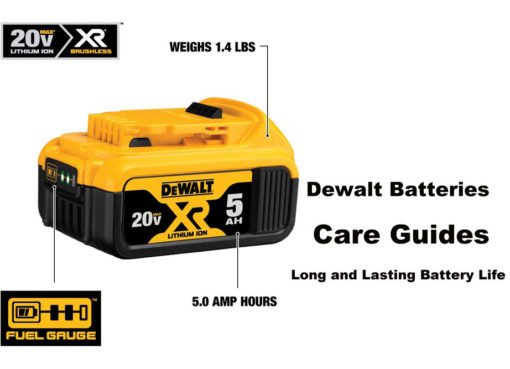 Dewalt Batteries Care Guides
