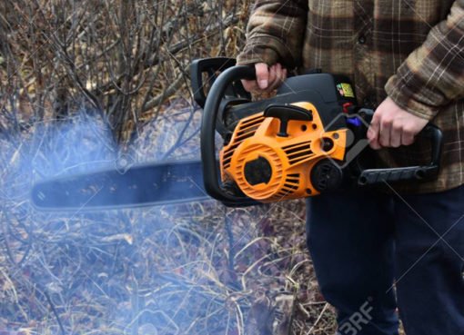 Why does my chainsaw smoke