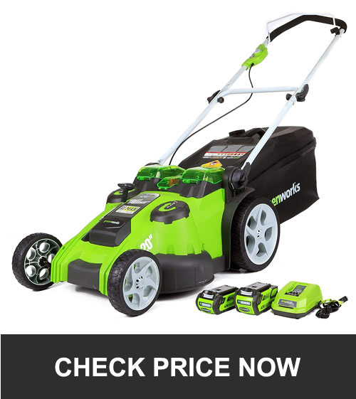 Greenworks 20-inch 40V small lightweight lawn mower Greenworks 20-inch 40V small lightweight lawn mower