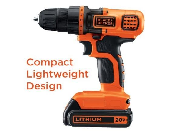 Black & Decker compact lightweight design Black & Decker compact lightweight design