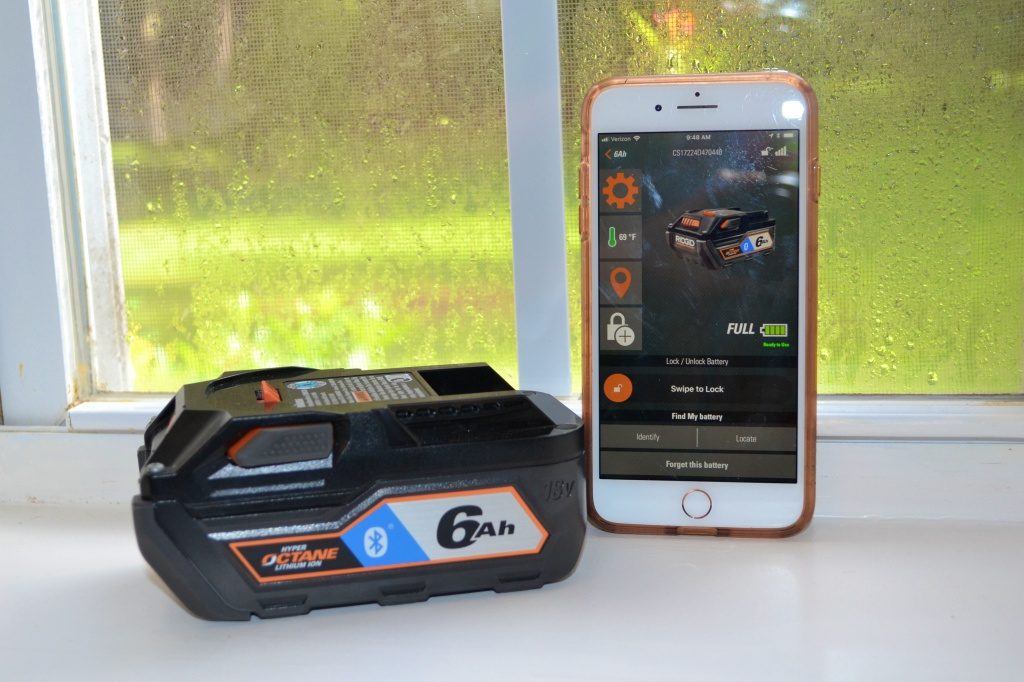 Ridgid OCTANE battery Bluetooth technology Ridgid OCTANE battery Bluetooth technology