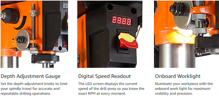 Wen 4214 drill press features