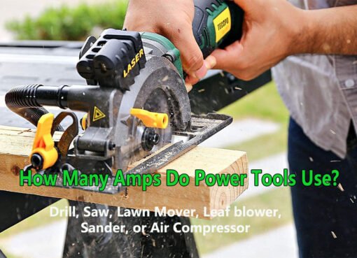 How many amps do power tools use?