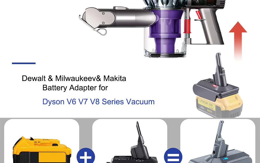 Best Dyson Battery Adapters for Dewalt, Milwaukee & Makita Battery Powertoollab
