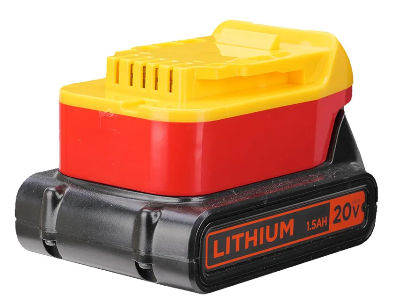Black and Decker 20V to DeWalt 20V Battery Adapter