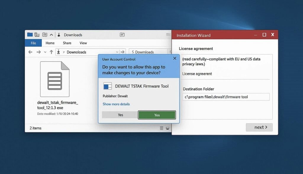 Install the Dewalt Firmware Update Tool Install the Dewalt Firmware Update Tool