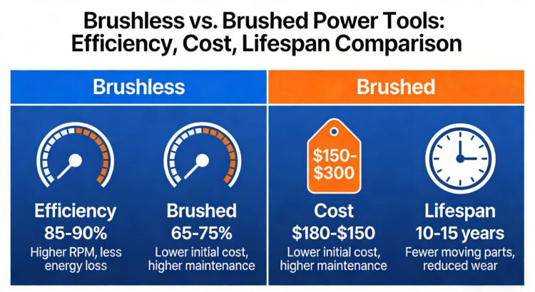 brushed and brushless power tools