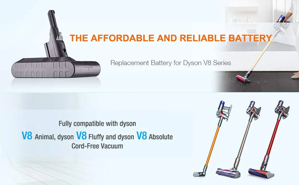 BEST DYSON V8 REPLACEMENT BATTERY: THE AFFORDABLE AND RELIABLE BATTERY